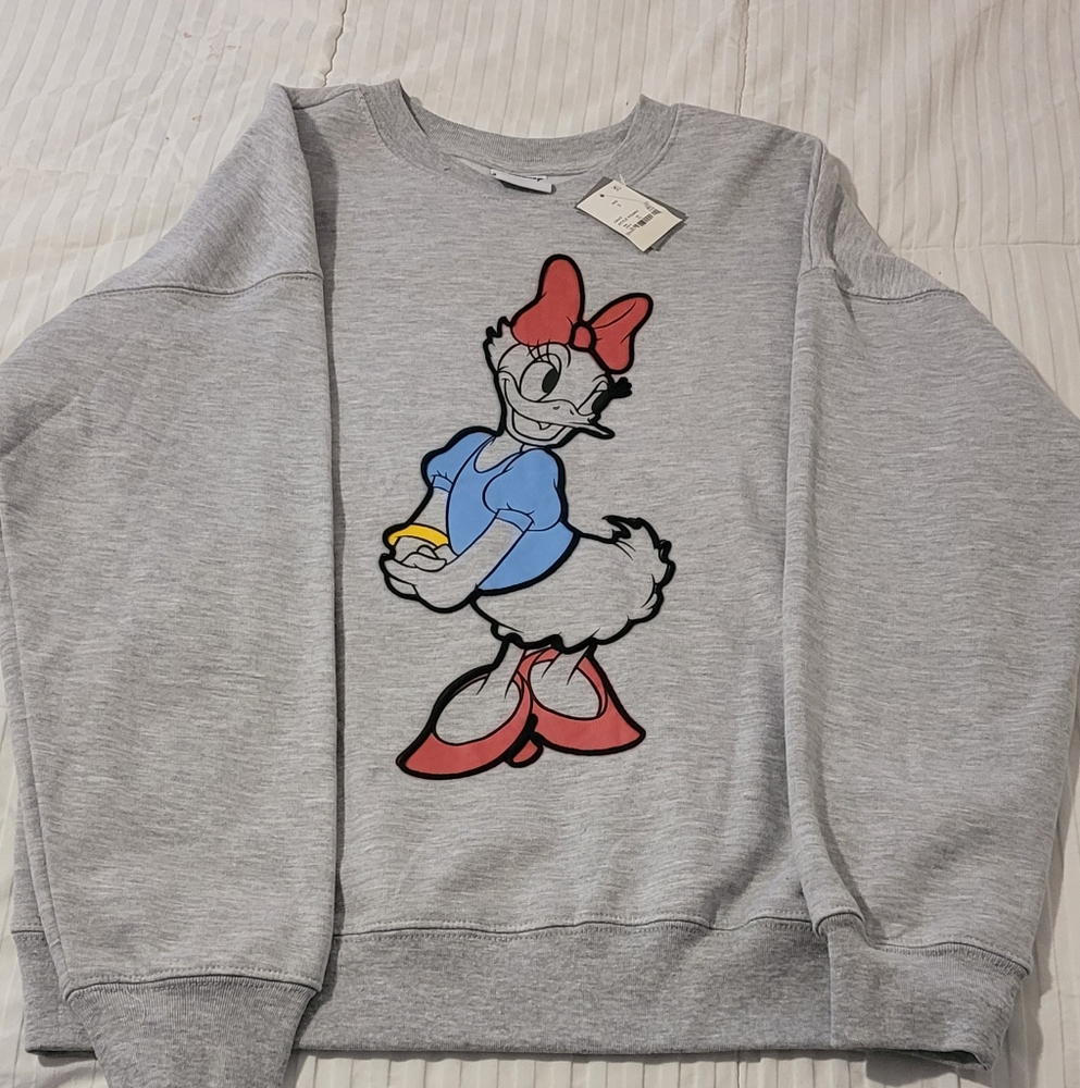 Disney Gray Sweater with Character Design